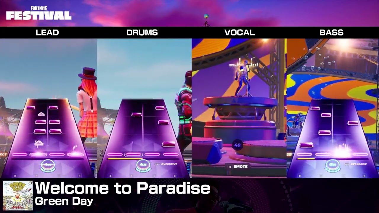 [Fortnite Festival] Welcome to Paradise (Hard Full Band, 100% Flawless)