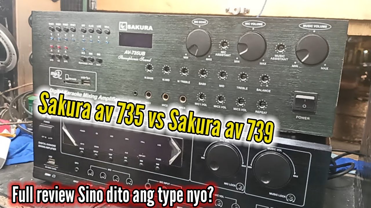 Sakura amplifiers review and comparison , av 735, av 735ub , av 739