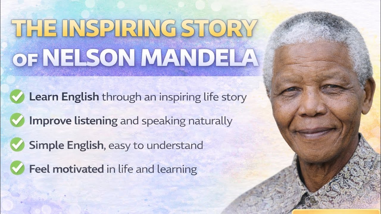 The Inspiring Story of Nelson Mandela | Learn English Through Motivation & Life Lessons