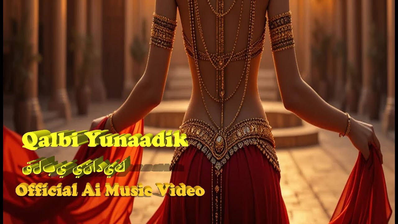 Qalbi Yunaadik (قلبي يناديك) ___ Arabic Dance Music - Official AI Video🌙💃 Arabian Dance Vibes