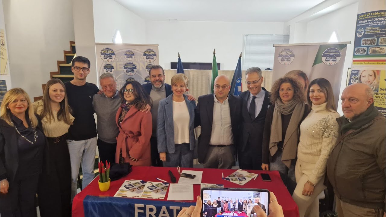 Nuovi ingressi in Fratelli d’Italia: entra nel partito l’ex Idealista Giovanni Calianno (31/01/2026)