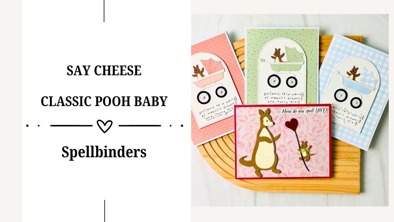 Classic Pooh Baby Cards | New Kanga & Roo and Baby Accessories Dies