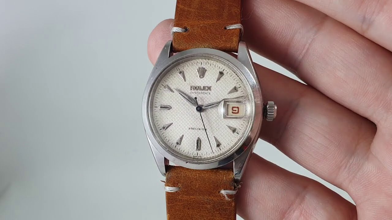 1953 Rolex Oysterdate Precision men's vintage watch.  Model reference 6294