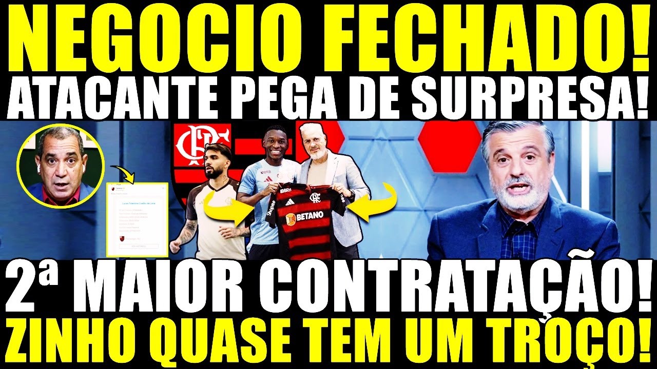 PLANTÃO URGENTE! 2° MAIOR CONTRATAÇÃO! NEGOCIO FECHADO! ATACANTE PEGA TODOS DE SURPRESA! ZINHO SURTA