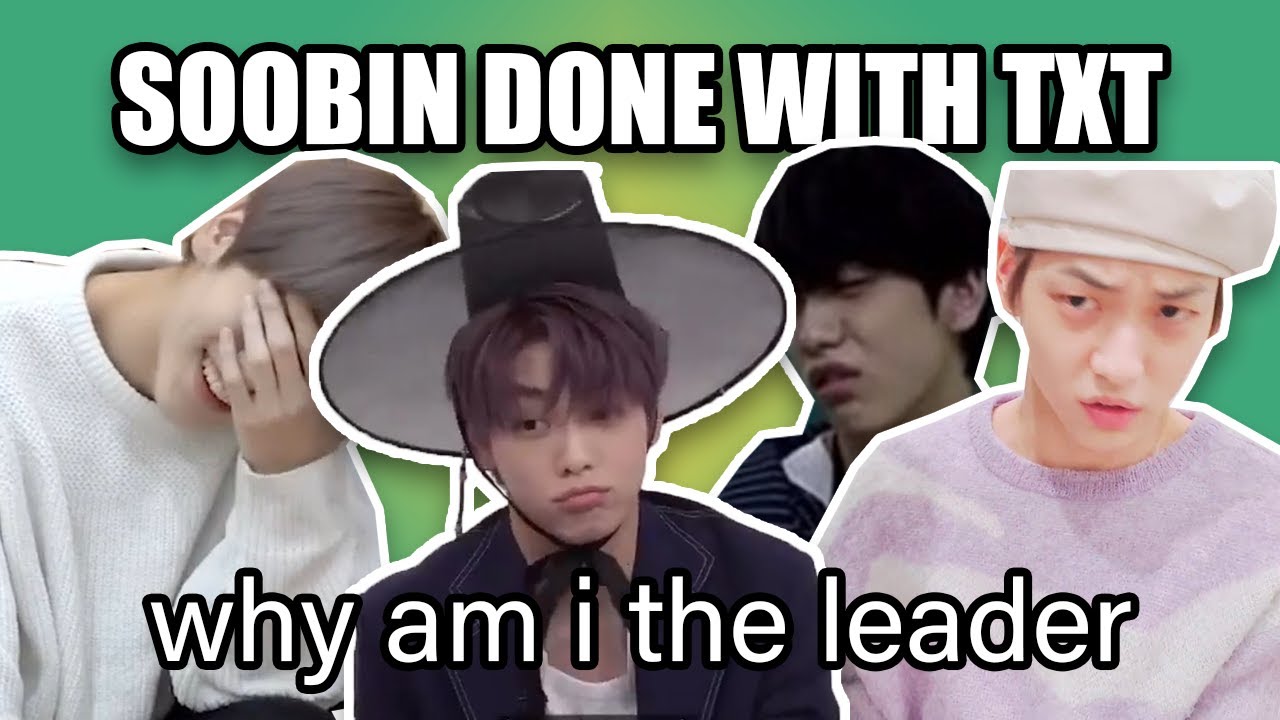 Soobin questioning why he's the leader for TXT