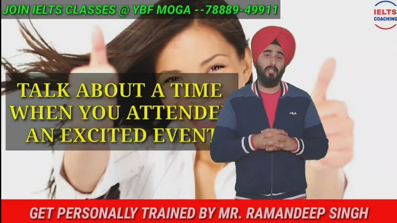 An Exciting Event You Attended Cue Card | Latest Cue Cards | Ramandeep Sir Sample Band 8.0