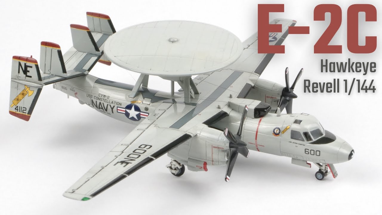 Grumman E-2C Hawkeye US Navy 1/144 Revell 03945 Full Build Video | RWO Models