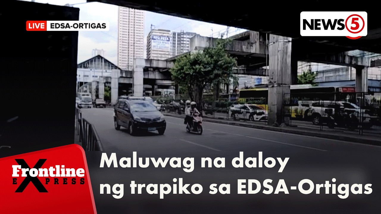 Daloy ng trapiko sa EDSA, mas maluwag sa unang araw ng WFH ng ilang opisina | Frontline Express