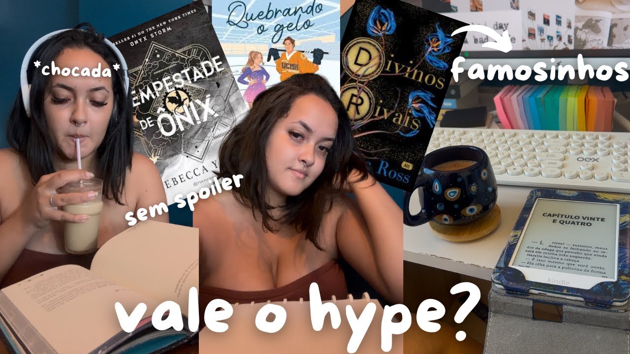 Esses livros famosinhos valem a pena? | Vlog de leitura divinos rivais & quebrando o gelo📚