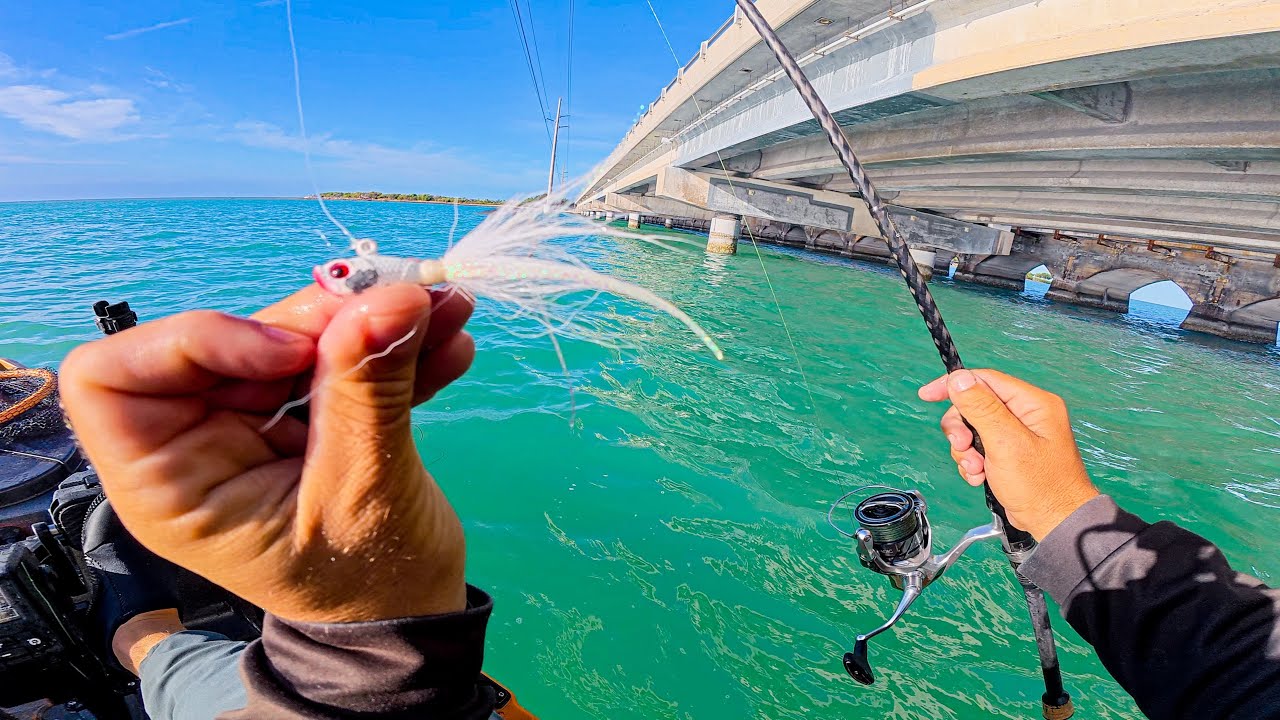 Fishing Bucktails Along Florida Keys Little Bridges