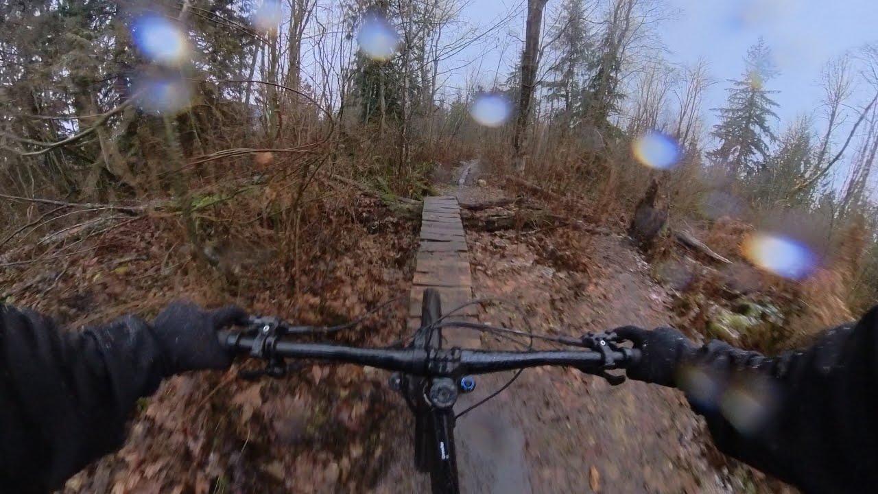 Sick Black Diamond Tech Trail, in a Snowstorm! | Burnaby Mountain, BC