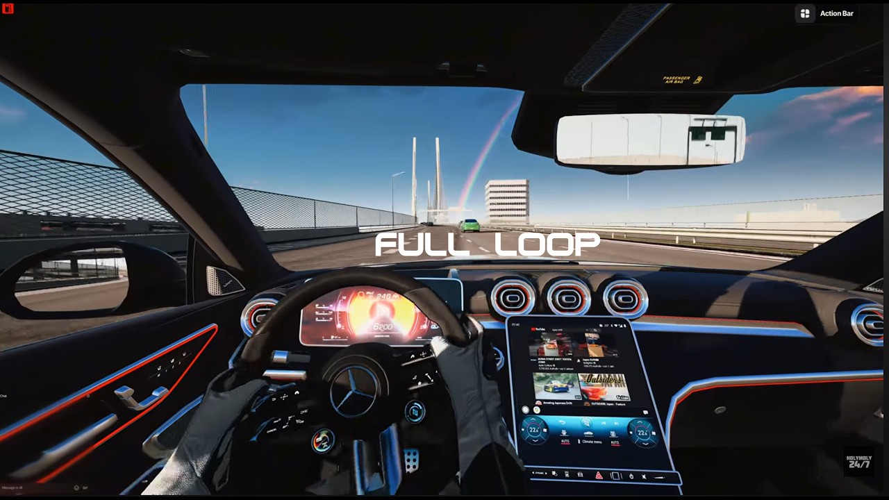 Assetto Corsa No Hesi | Full Shutoko Loop in 22 Minutes (C63 AMG)