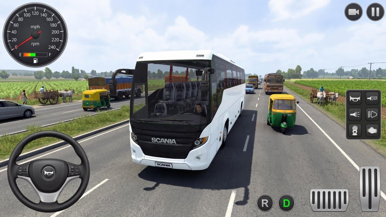Scania Metrolink Bus Mod | Passenger Trip Highway Road 😱 | Bus Simulator Indonesia Gameplay 