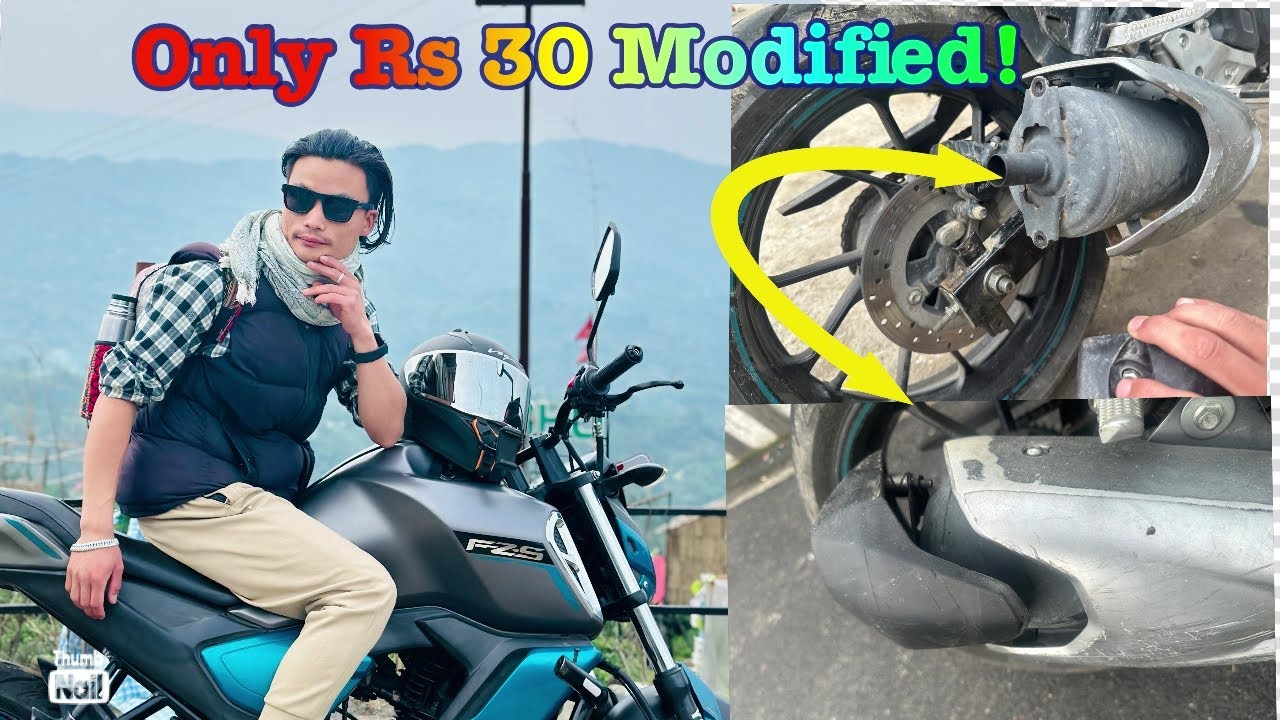 ONLY Rs.30 SIMPLE YAMAHA FZS V3 SOUND MODIFIED VAYO..! BABAL BIKE EXHAUST 🥵
