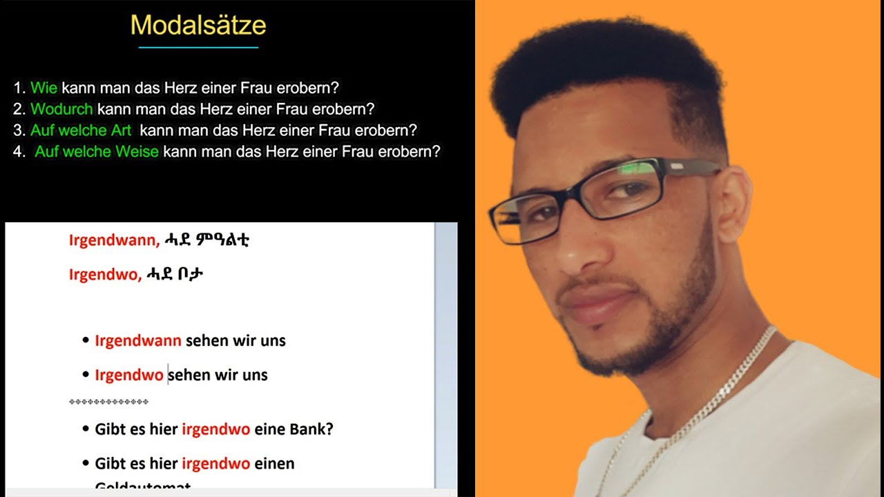 Deutsch und Tigrtigna Irgendwann und Irgendwo