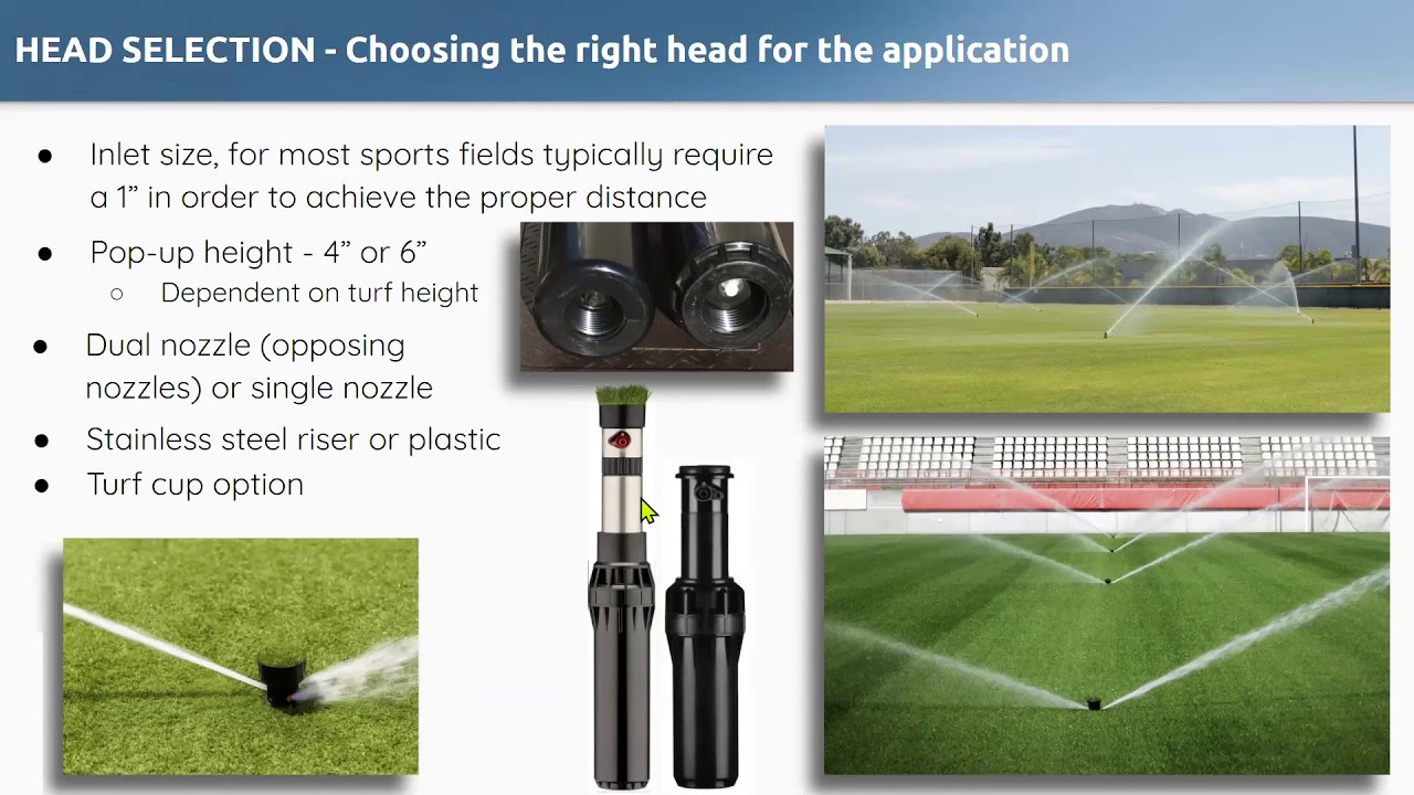 Sports Field Irrigation Design   Part 1