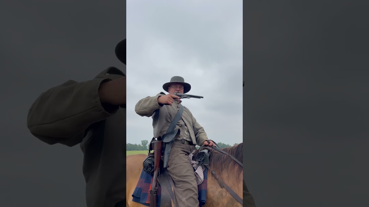 How a Civil War era Cavalry Trooper Would Draw His Revolver from Reverse