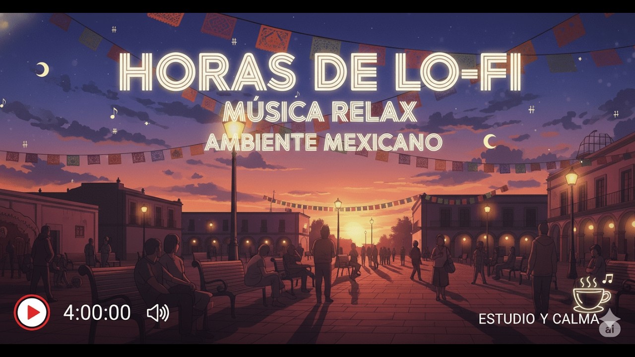 Mexican Lofi Cumbia — 4 Hours | Study • Relax • Slow Dance (No Vocals)