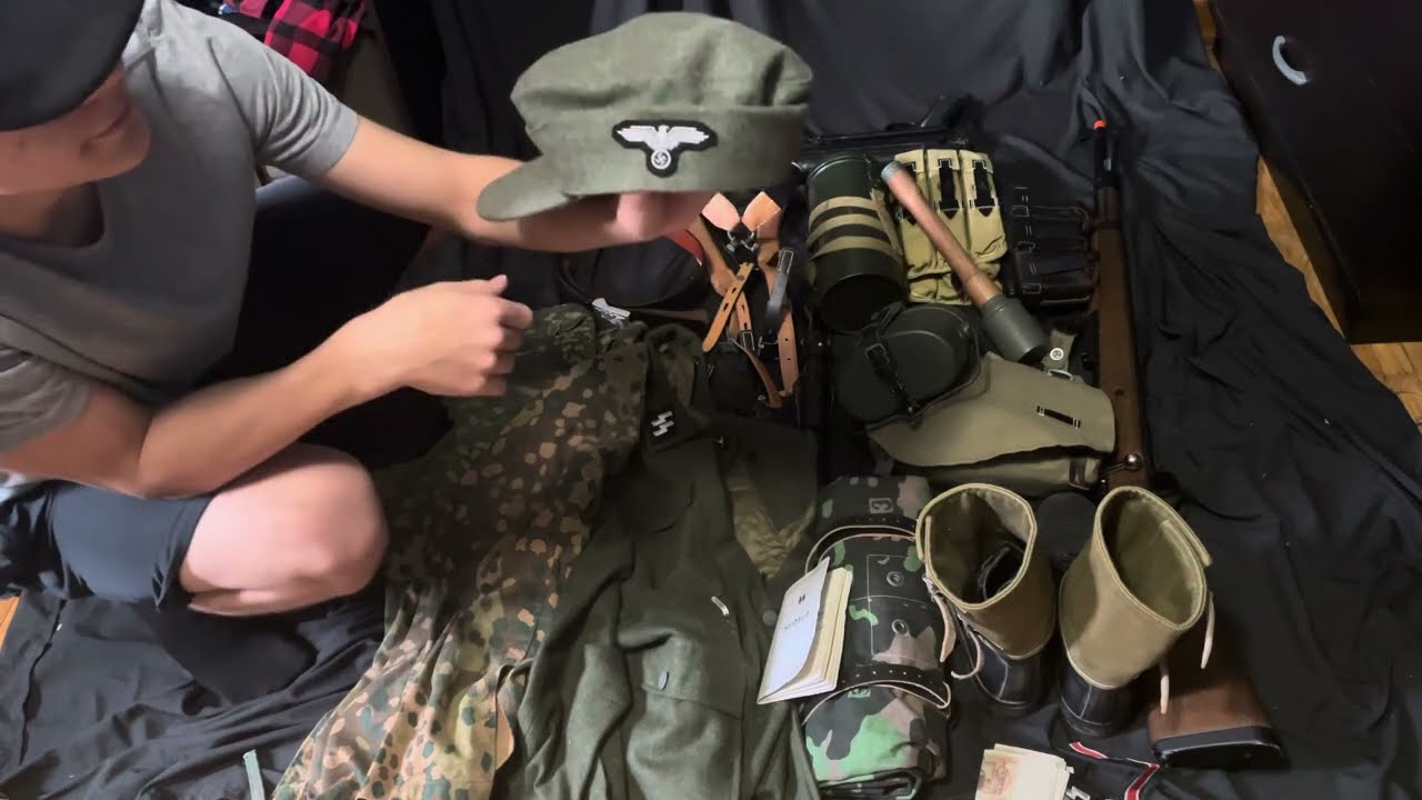 12th SS panzer division uniforms and equipment review,reenacting purposes.￼￼