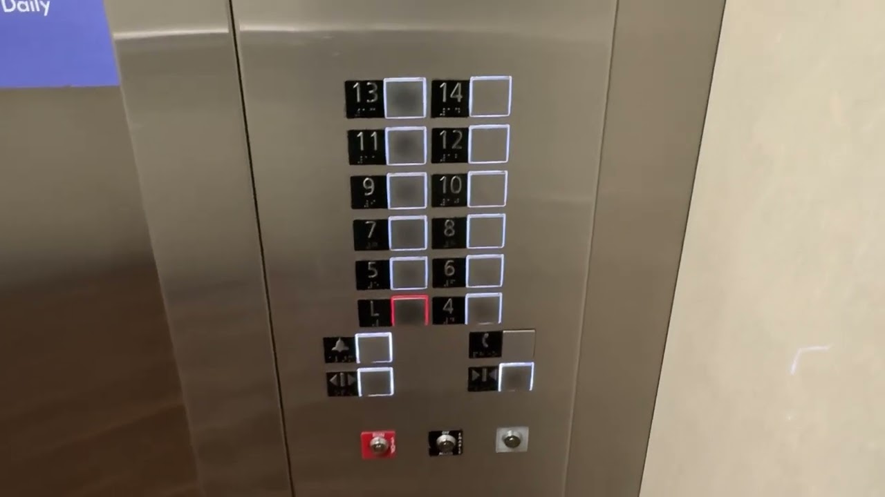 Schindler 5500 MRL Traction Elevators at Hampton Inn in Downtown Houston, TX. 2024 Take