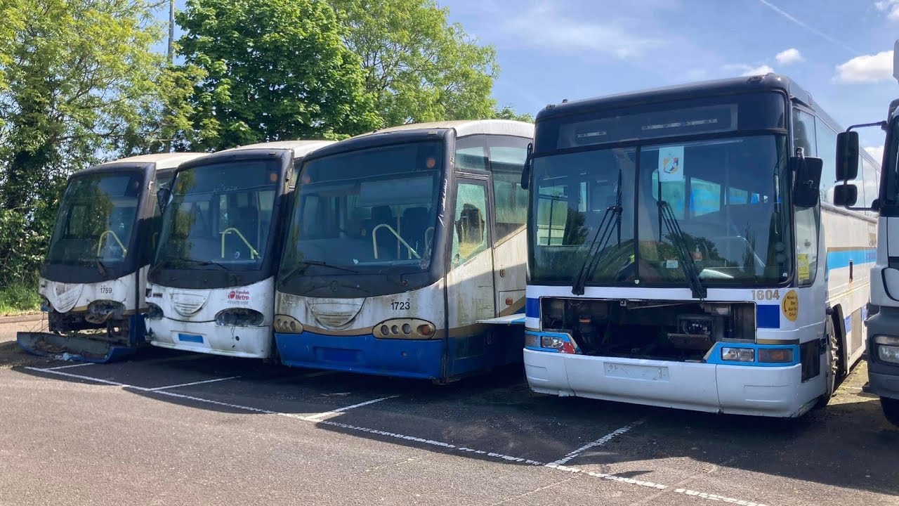 Ex Translink Buses in Hammills Scrap Yard