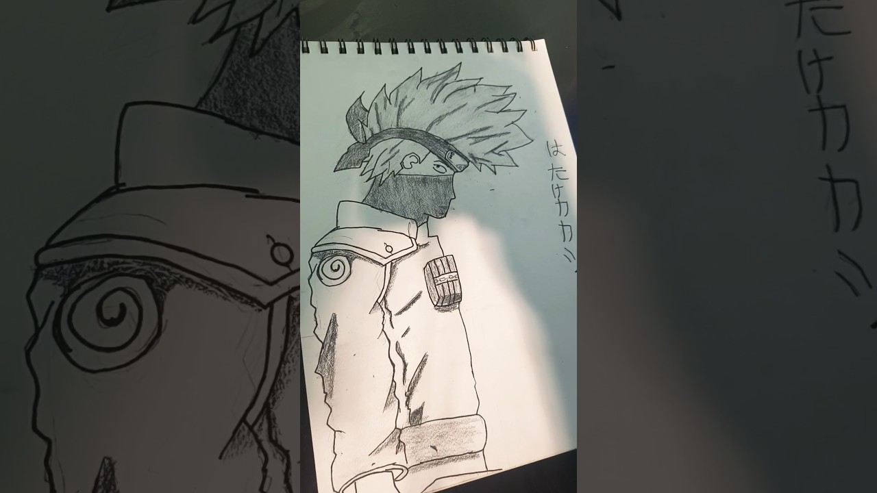 I finally drew Kakashi#kakashihatakedrawing#pleaselikeandsubscribemychannel#kakashidrawing#hatakeart