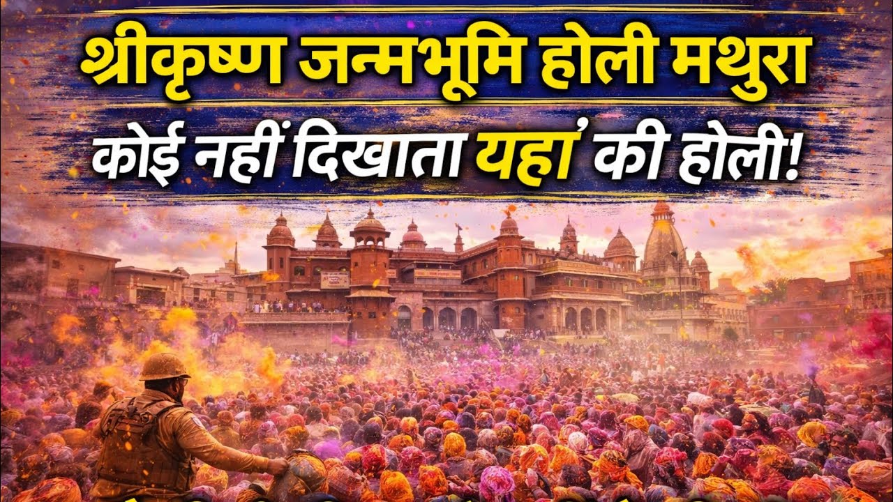 मथुरा जन्मभूमि होली 2026 🔥 ऐसी होली पहले नहीं देखी!