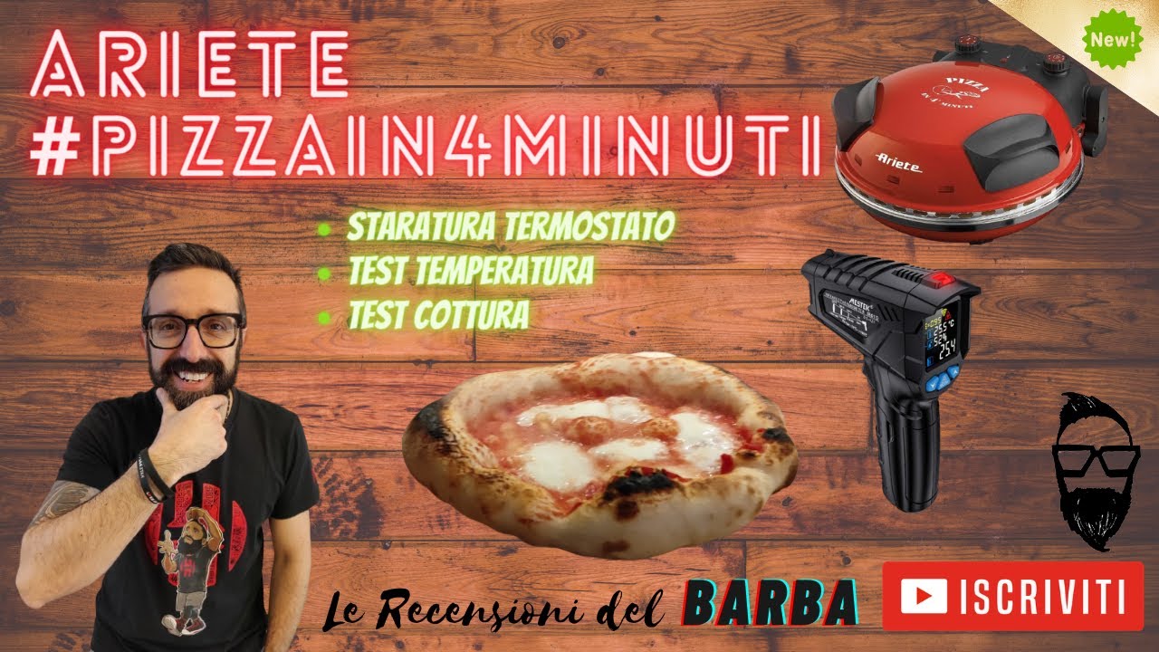 ARIETE OVEN 909 ПИЦЦА ЗА 4 МИНУТЫ - Изменение и установка термостата - Температурный тест