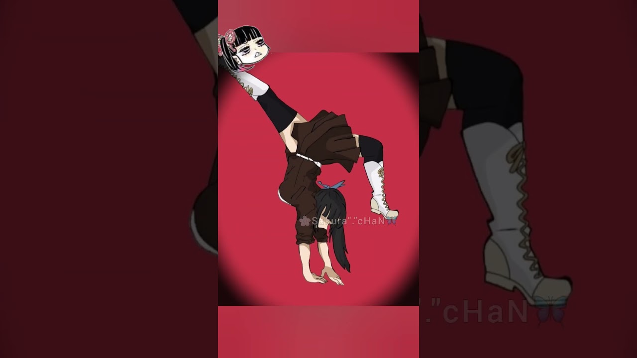 remember this trend I made?🌸kanao and mitsuri and obanai doing a handstand #demonslayer #anime