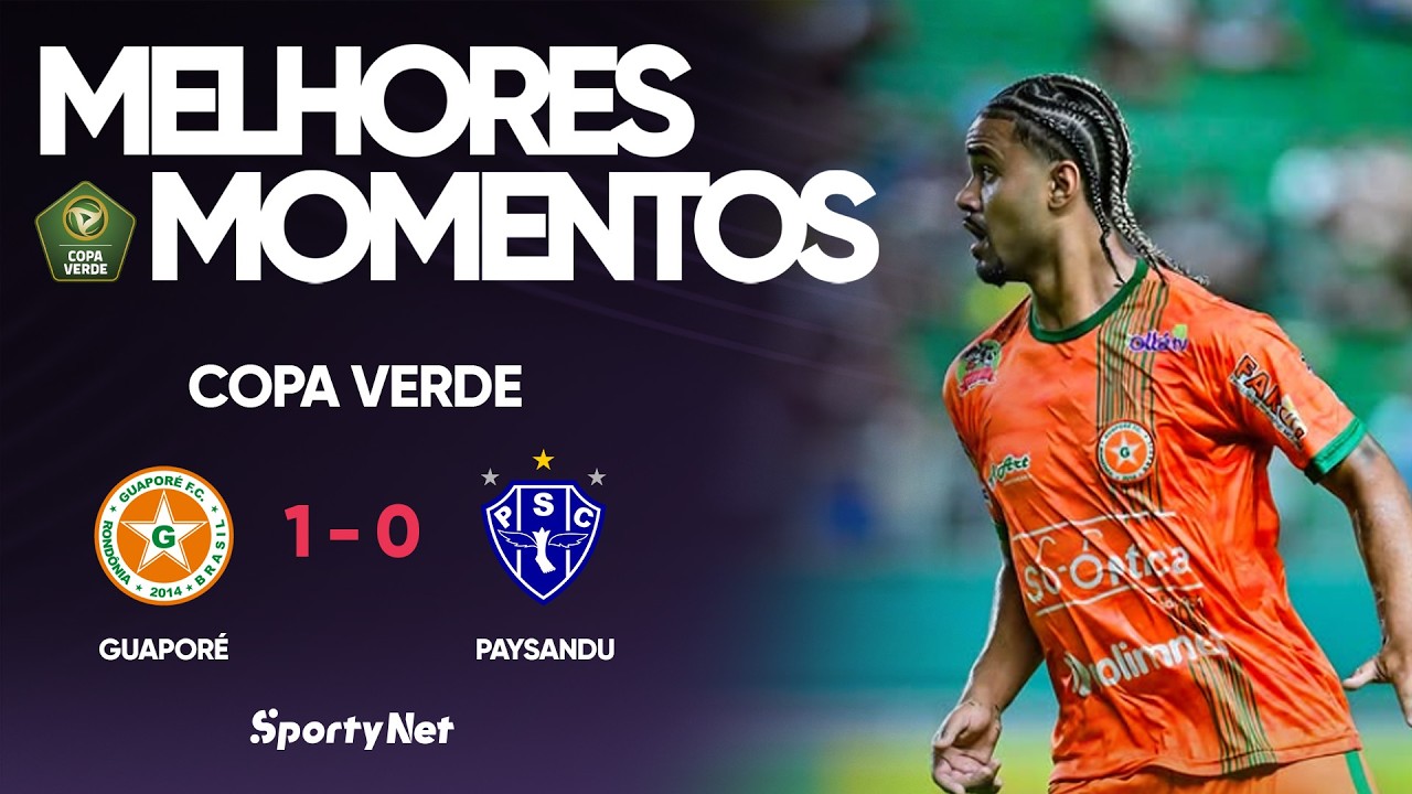 GUAPOR&Eacute; VENCE E CONVECE NA COPA VERDE! Melhores Momentos - Guapor&eacute; 1 x 0 Paysandu