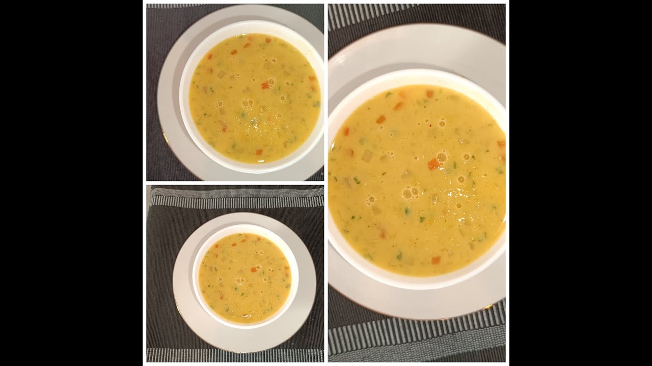 شربة العدس الأحمر بالخضر شربة صحية للفطور والسحور soupe de l'entille courail et légumes