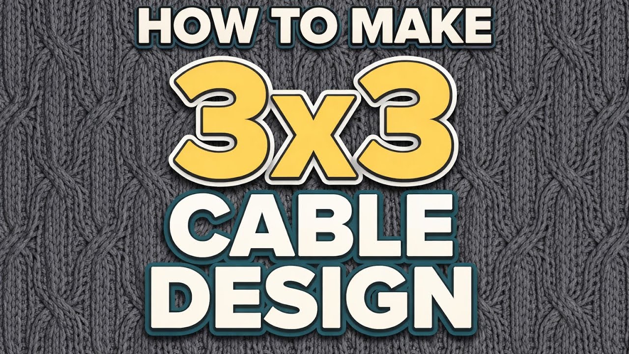 How to make 3x3 cable design | hqpds program 