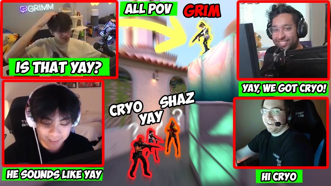 100T Cryo surprised to meet YAY(w/ shaz) on his team VS GRIM...