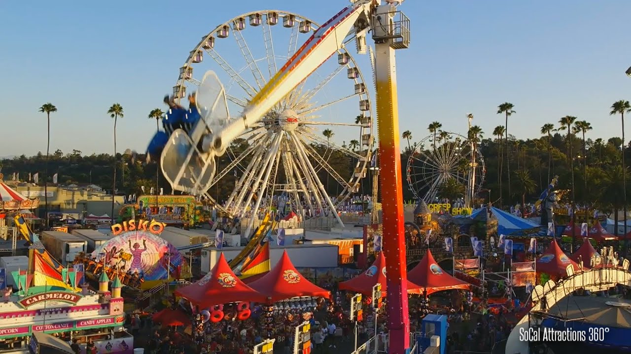 [HD] View of the L.A County Fair 2015 via Sky ride - Largest County Fairs in America