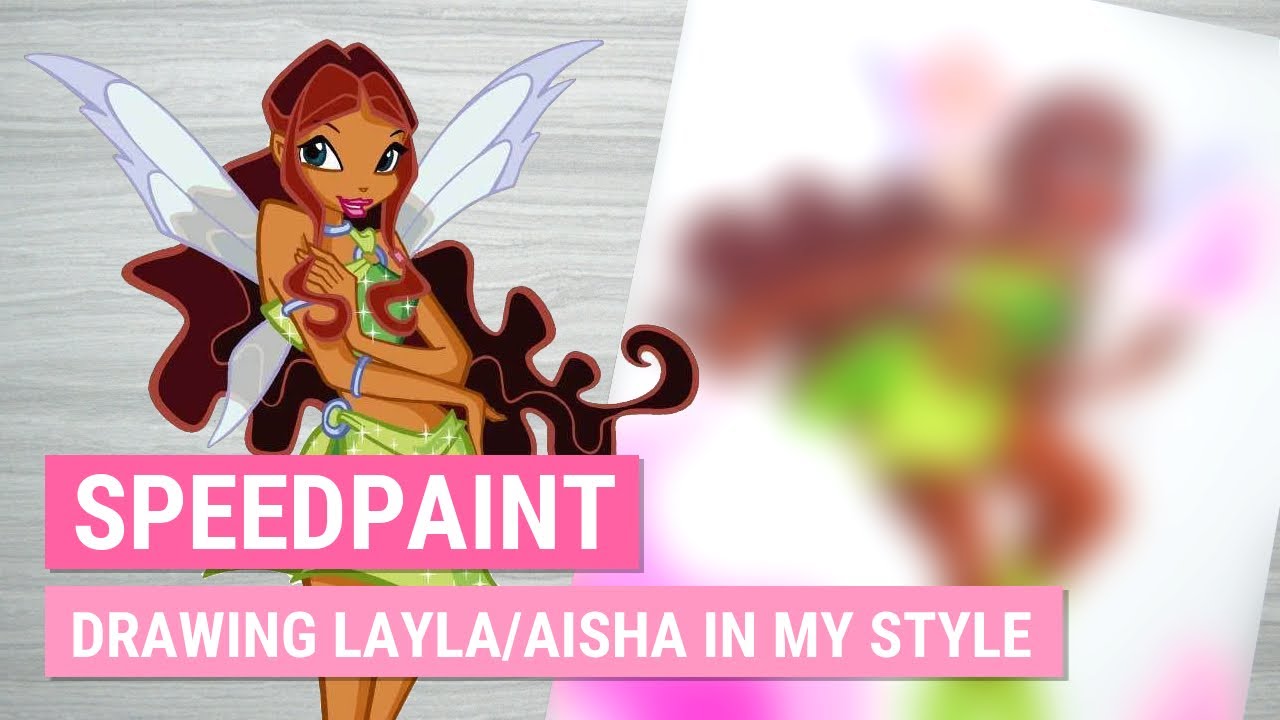 Drawing LAYLA/AISHA from WINX CLUB in My Style | Marker Speedpaint | iiKiui