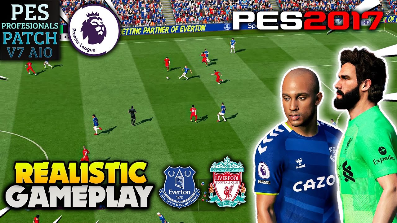PES 2017 | Professionals Patch V7.1 Realistic Gameplay | Premier League (LIV vs EVE) | FHD 60Fps