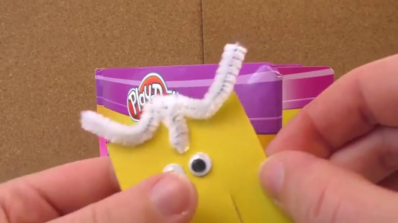 Lesezeichen selber machen – lustiges Monster Lesezeichen mit Kulleraugen basteln – Demo