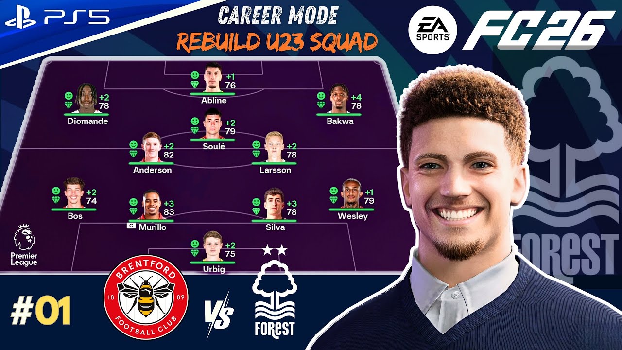 FC 26 - REBUILD FOREST WITH YOUNG GEN UNDER 23 YRS | CAREER MODE