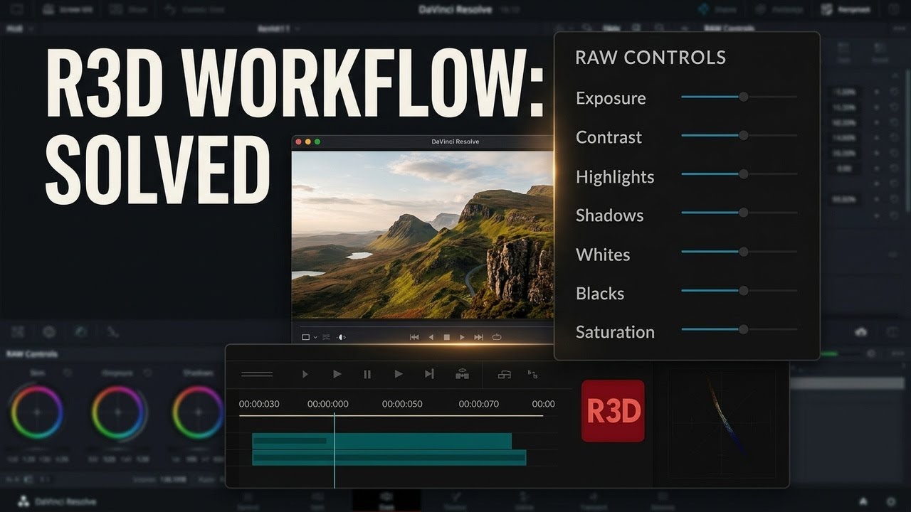 Рабочий процесс обработки RAW-файлов на Nikon ZR R3D: руководство по DaVinci Resolve.