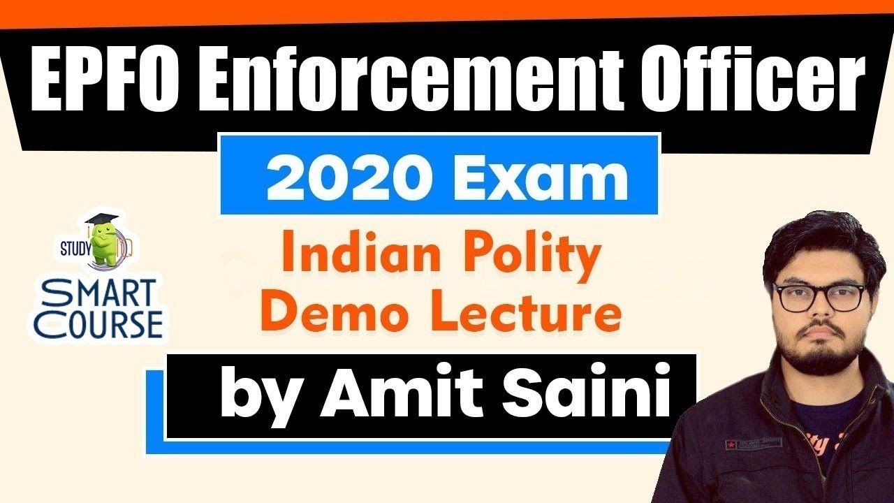 Indian Polity for EPFO Enforcement Officer 2020 Exam - EPFO 2020 DEMO Lecture