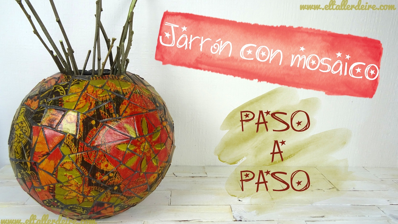 JARRÓN CON MOSAICO Y DECOPATCH - PASO A PASO | CREATIVATE MANUALIDADES - RESOLUCIÓN SORTEO