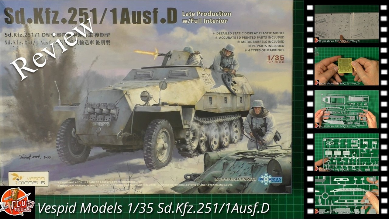 Обзор моделей Vespid 1/35 Sd Kfz .251/1Ausf.D