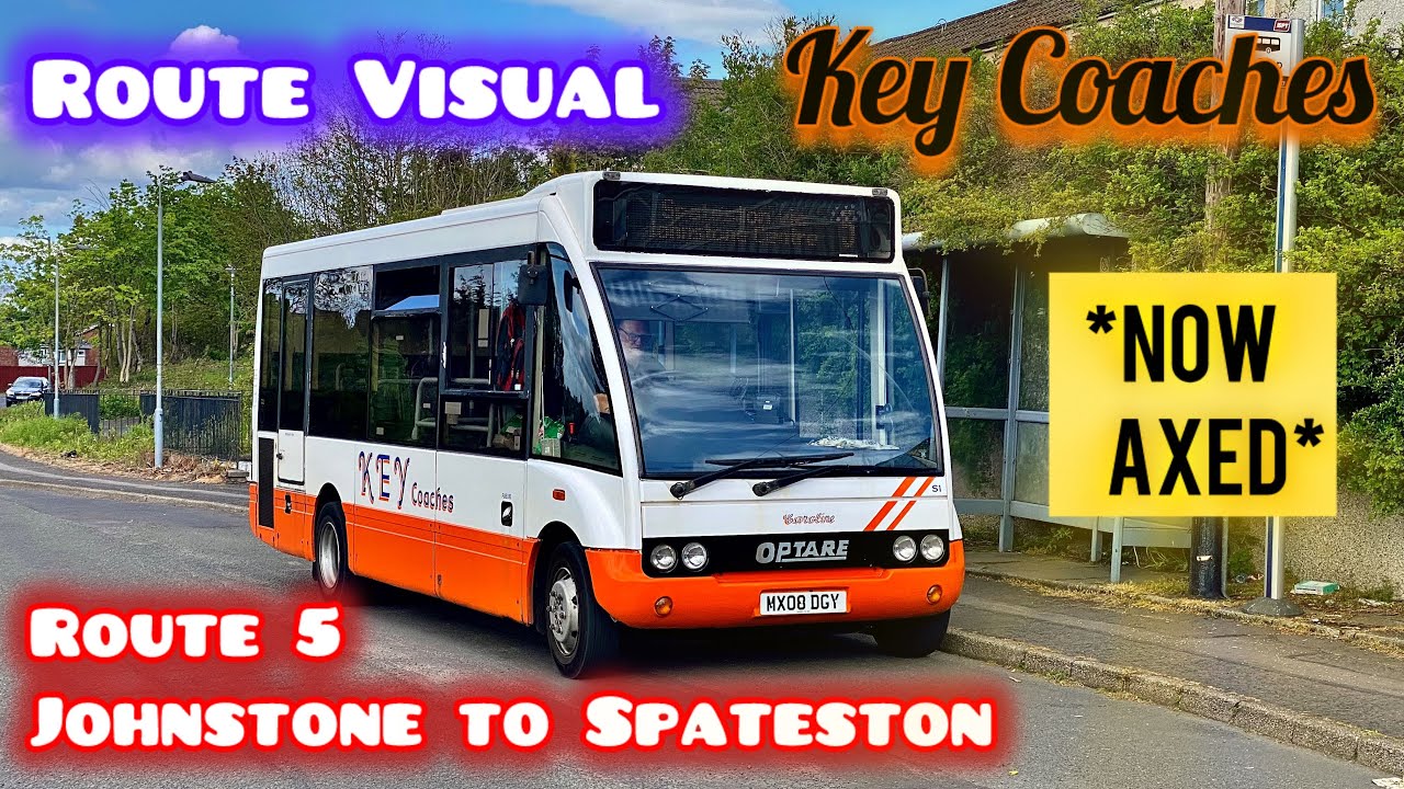*Now Axed* | Route Visual | Key Coaches | Route 5 | Johnstone-Spateston Circular via Corseford