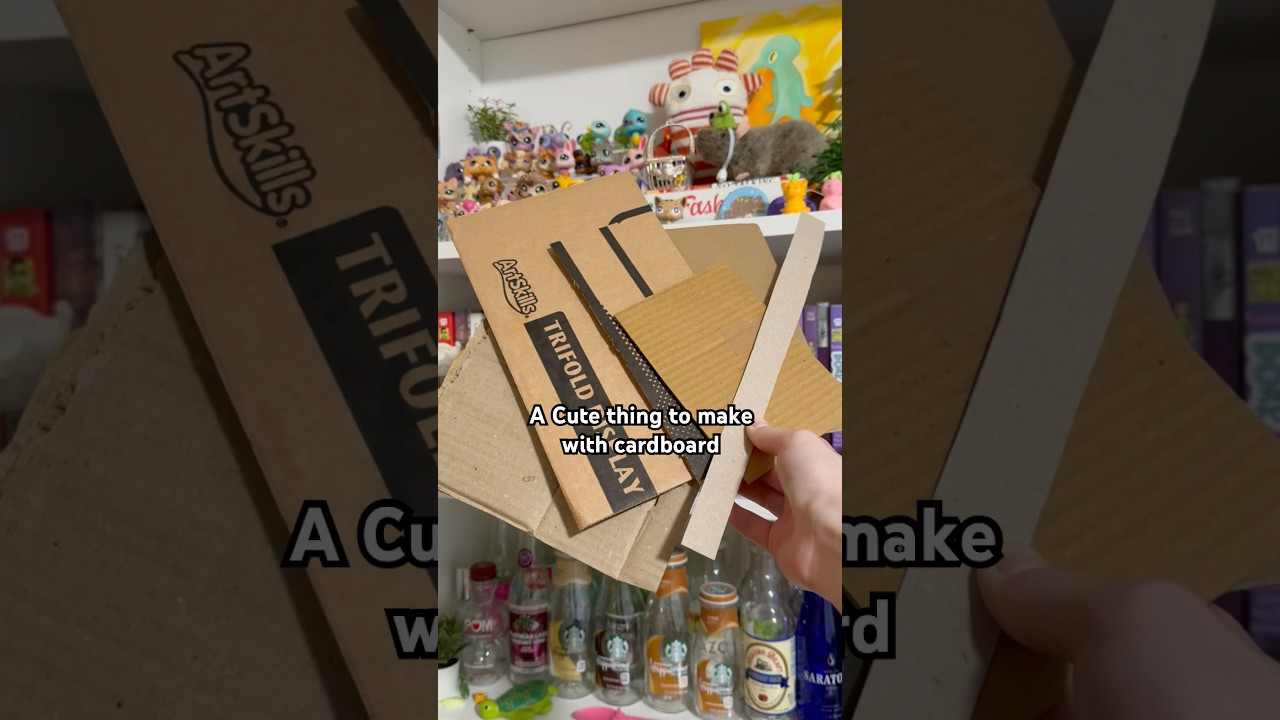 A cute way to use your leftover cardboard ✨&hellip; #youtubeshorts #artideas #fyp