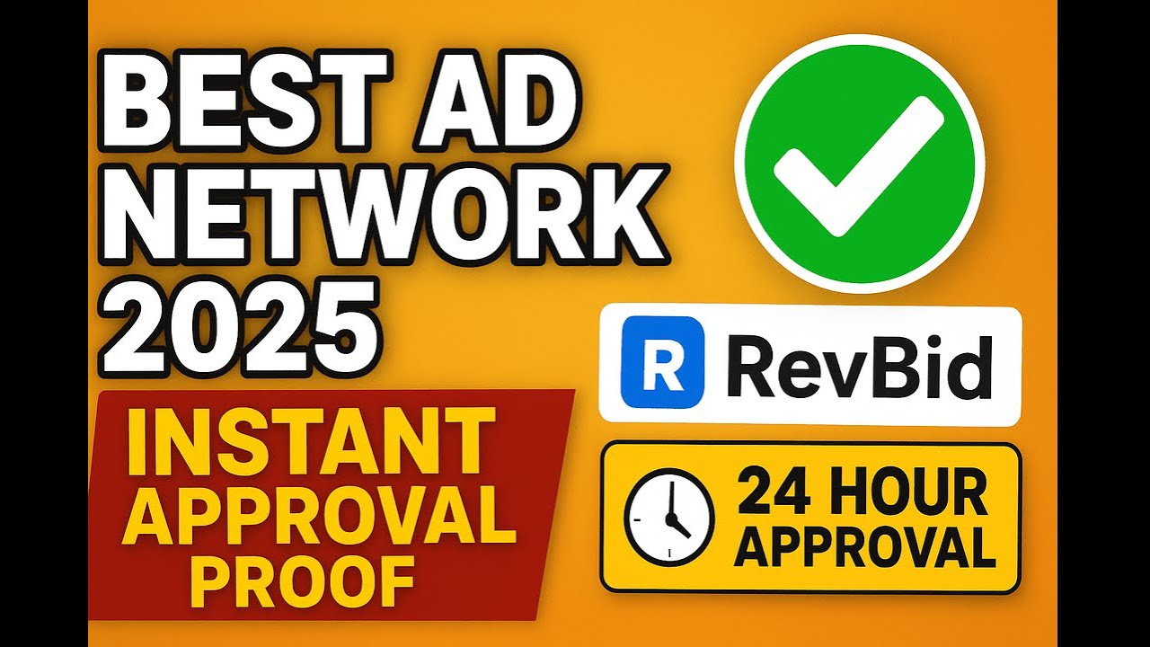 Best Ad Network 2025 | Get Google Ads & High eCPM | Instant 24-Hour Approval!
