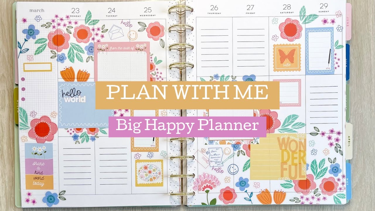 PLAN WITH ME | BIG HAPPY PLANNER | Mar. 23.-29.2026