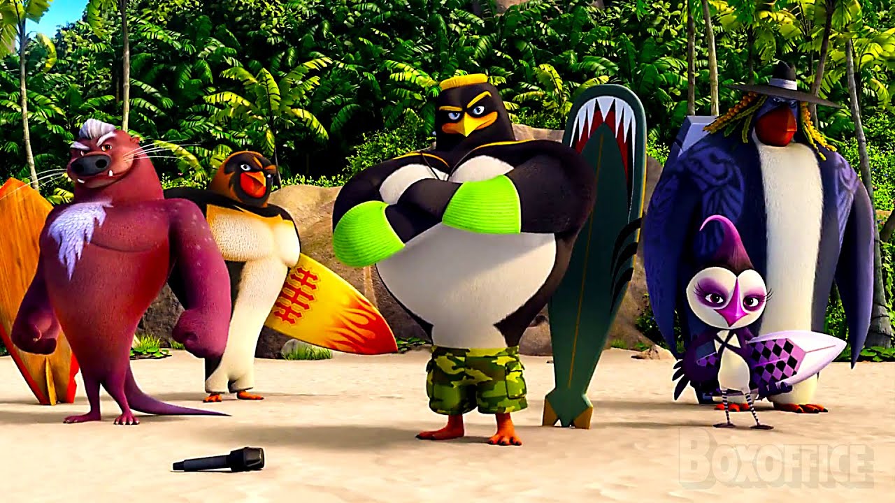 WWE-Stars als Pinguinsurfer | Könige der Wellen 2 - WaveMania | German Deutsch Clip