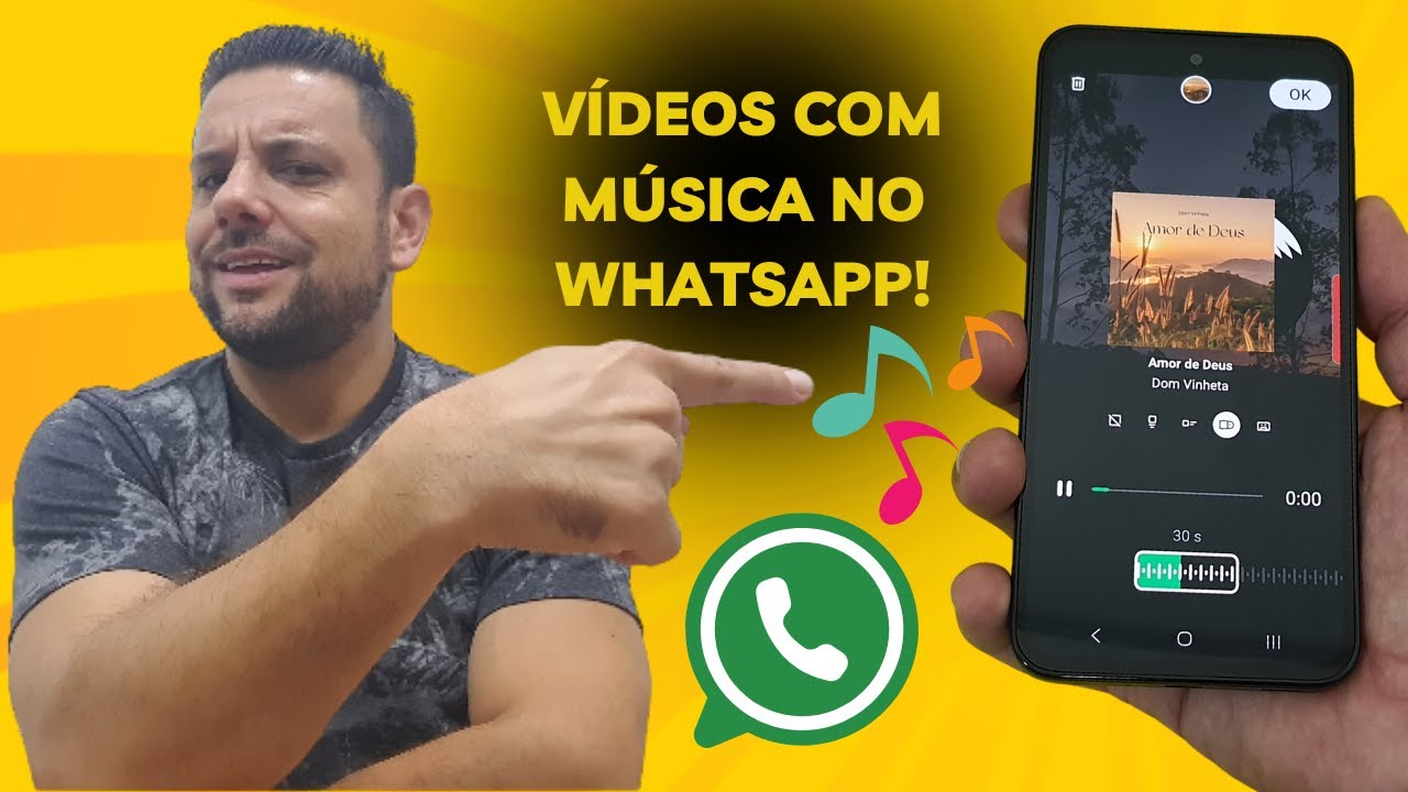 WHATSAPP REVOLUCIONOU! 🎬 Coloque MÚSICA em Vídeos do Status AGORA! (Novidade INCRÍVEL! 🎶)