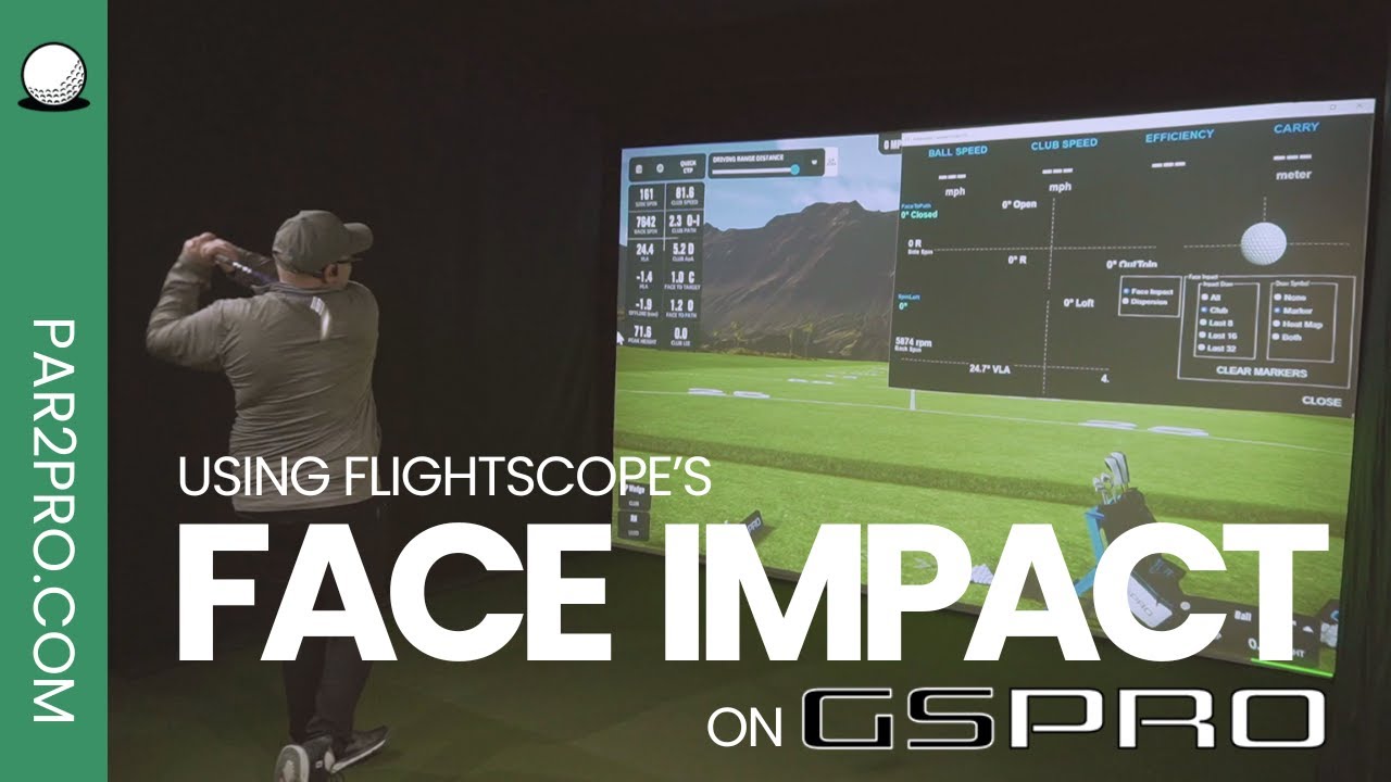 Используем Pro Package/Face Impact от FlightScope с GSPro на мониторе запуска Mevo Gen 2!
