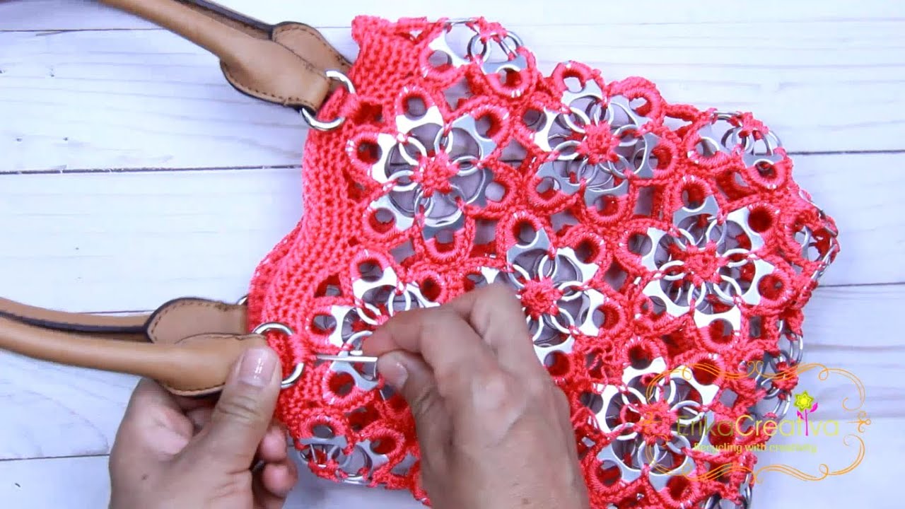 Pop Tab Flowers Purse